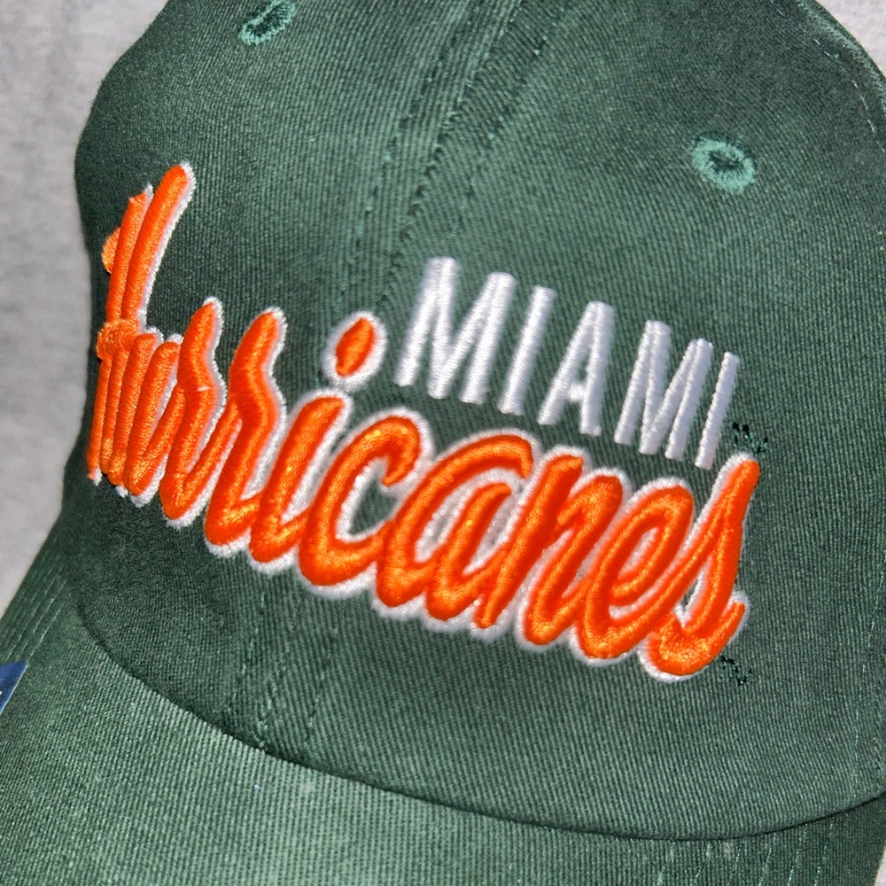 🌀🏟️ University of Miami Relaxed Fit Green Hat 🏟️🌀 - Picture 5 of 10